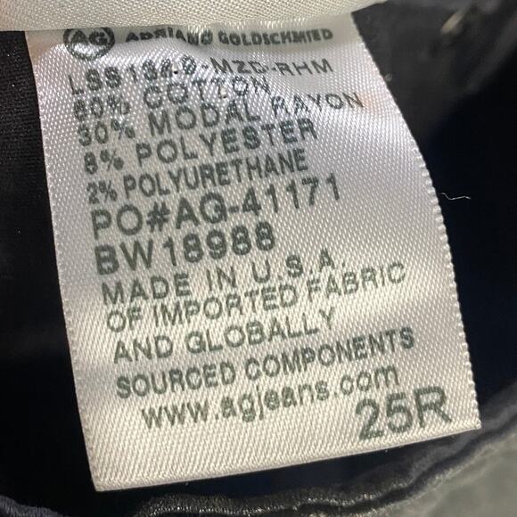 Adriano Goldschmied Faux Leather Ankle Jeans Skinny Legging Metallic Gunmetal 25 - Picture 9 of 10